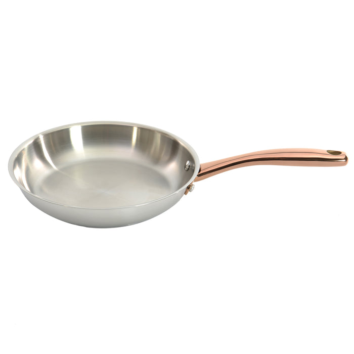 Image 7 of Shopberghoff Ouro Gold 11Pc 18/10 Stainless Steel Cookware Set, SS Lids, Rose Gold Handles