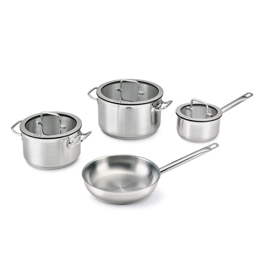 Image 1 of Shopberghoff Essentials 7Pc Downdraft 18/10 Stainless Steel Cookware Set