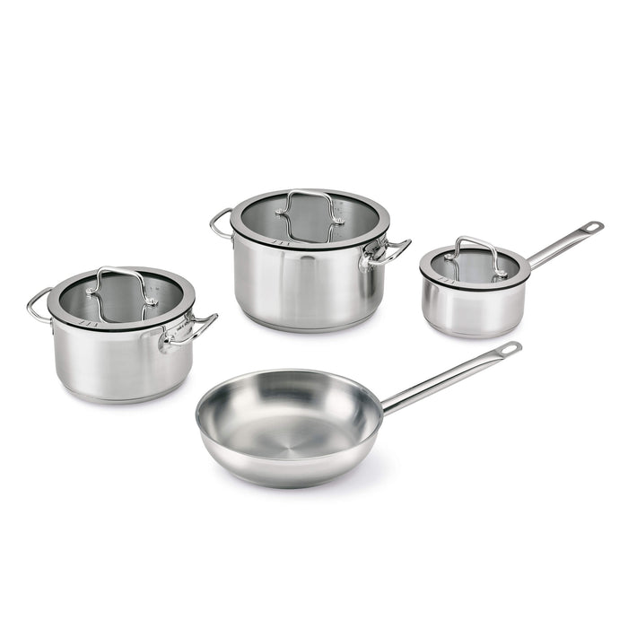 Image 1 of Shopberghoff Essentials 7Pc Downdraft 18/10 Stainless Steel Cookware Set