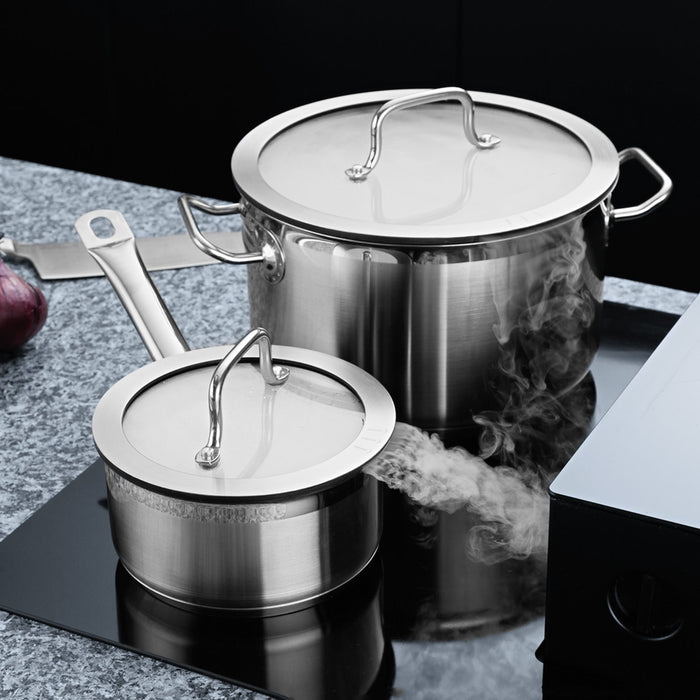 Image 8 of Shopberghoff Essentials 7Pc Downdraft 18/10 Stainless Steel Cookware Set