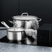 Image 2 of Shopberghoff Essentials 7Pc Downdraft 18/10 Stainless Steel Cookware Set