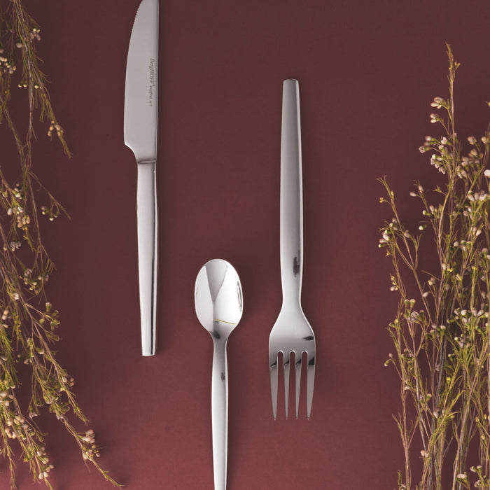 Image 4 of Essentials 12Pc Stainless Steel Dinner Fork Set, Quadro, 7.75"