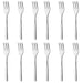 Image 5 of Essentials 12Pc Stainless Steel Cake Fork Set, Pure, 5.75"