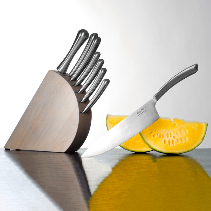 Image 2 of Shopberghoff Concavo 8 Pc Stainless Steel Knife Set with Block