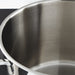 Image 3 of DiNA Helix Recycled 18/10 Stainless Steel 10.25" Stockpot 10.6qt., Glass Lid