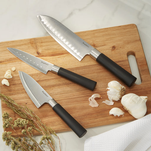 Image 2 of Shopberghoff DiNA Codon Stainless Steel Scalloped Santoku Knife, 6.75"