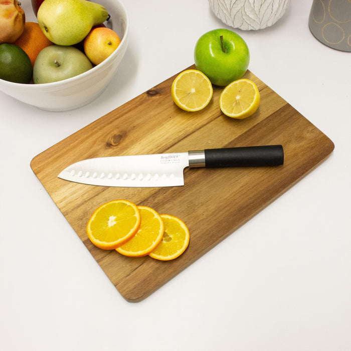 Image 6 of Shopberghoff DiNA Codon Stainless Steel Scalloped Santoku Knife, 6.75"