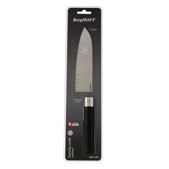 Image 8 of Shopberghoff DiNA Codon Stainless Steel Scalloped Santoku Knife, 6.75"