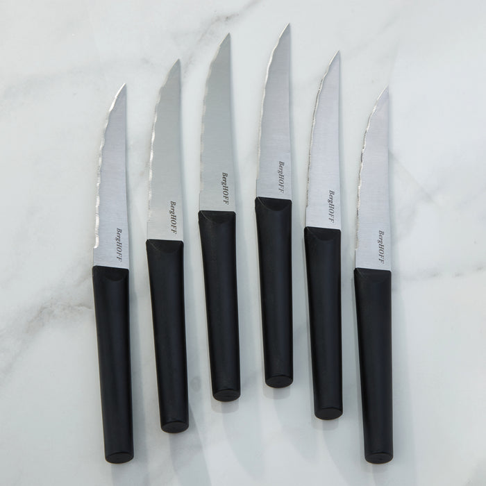 Image 5 of Shopberghoff DiNA Matrix 6Pc Stainless Steel Steak Knife Set, 4.5"