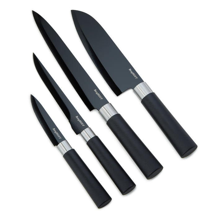 Image 1 of Shopberghoff DiNA Prime 4pc Nonstick Stainless Steel Knife Set, Black
