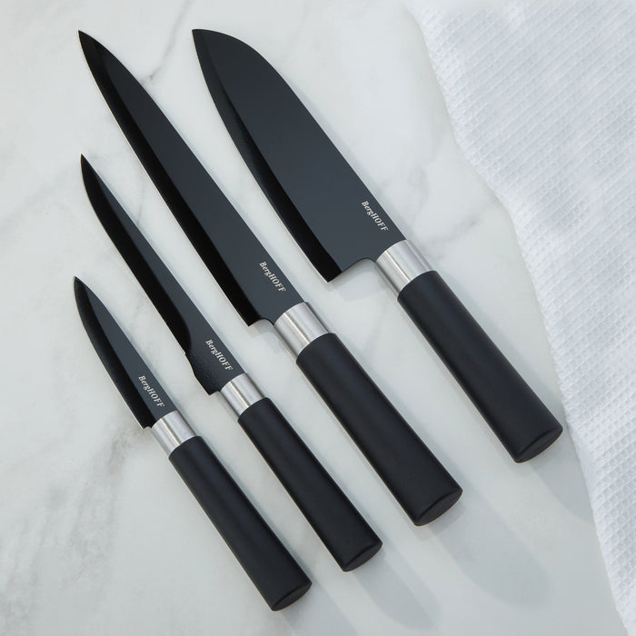 Image 5 of Shopberghoff DiNA Prime 4pc Nonstick Stainless Steel Knife Set, Black