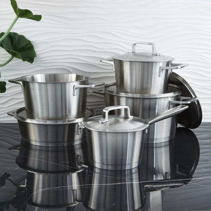Image 5 of Meta 10Pc Recycled 18/10 Stainless Steel Cookware Set