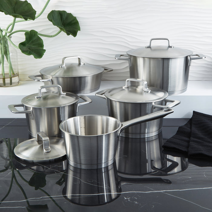 Image 8 of Meta 10Pc Recycled 18/10 Stainless Steel Cookware Set