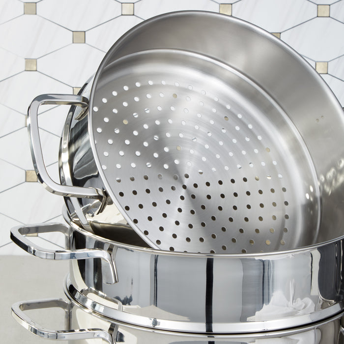 Image 5 of Shopberghoff DiNA Helix 18/10 Stainless Steel 5pc Steamer Set, Recycled