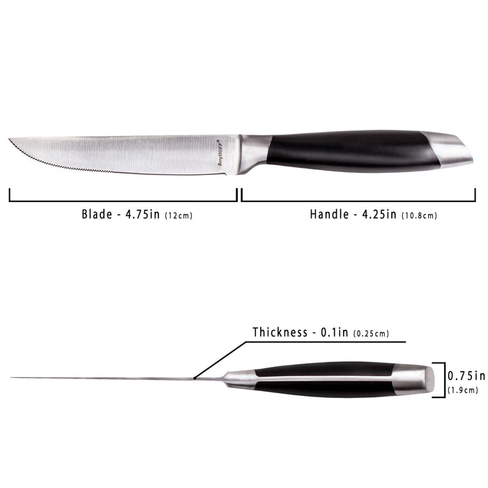 Image 3 of Shopberghoff Geminis 12" Stainless Steel Steak Knife, Set of 6