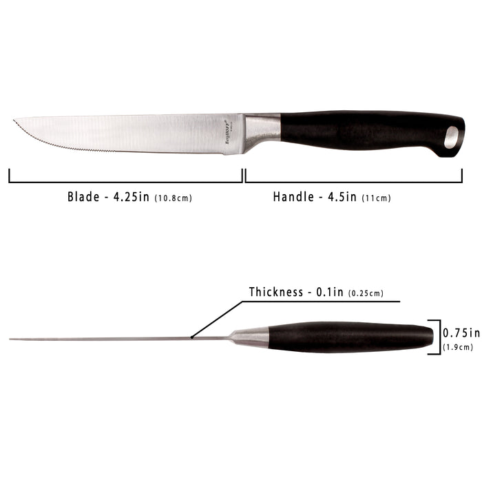 Image 3 of Shopberghoff Bistro 6" Stainless Steel Steak Knife, Set of 6