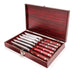Image 4 of Pakka Wood 7pc Stainless Steel Steak Knife Set with Wood Case