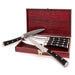 Image 3 of Essentials Classico 7pc Stainless Steel Steak Knife Set With Wood Case, 5"