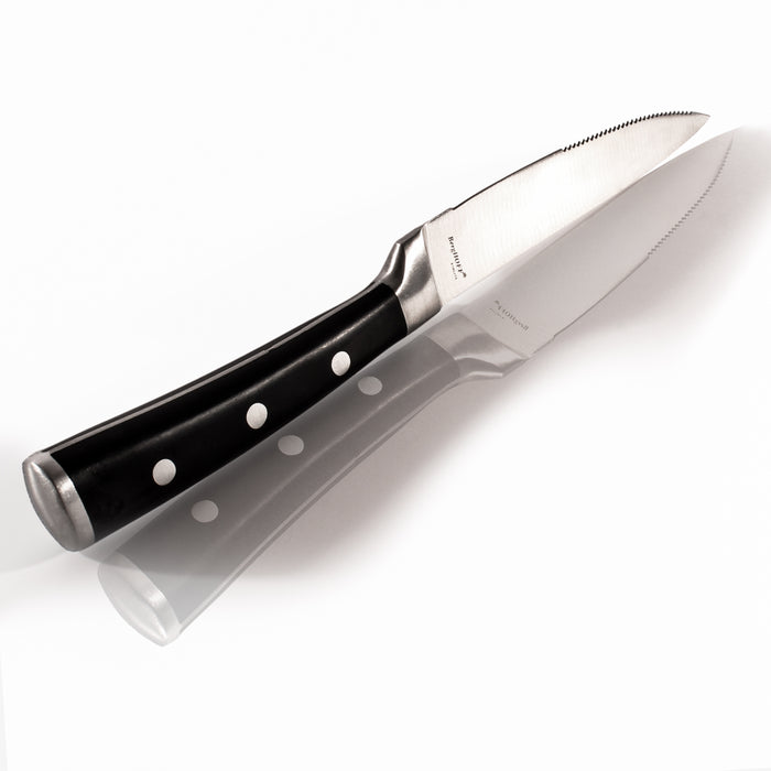 Image 7 of Essentials Classico 7pc Stainless Steel Steak Knife Set With Wood Case, 5"