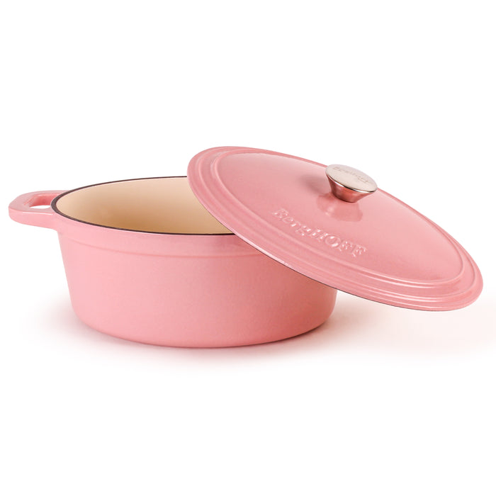 Image 2 of Shopberghoff Neo Cast Iron 5qt. Oval Dutch Oven 11.5" with Lid, Pink
