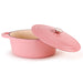 Image 2 of Shopberghoff Neo Cast Iron 5qt. Oval Dutch Oven 11.5" with Lid, Pink