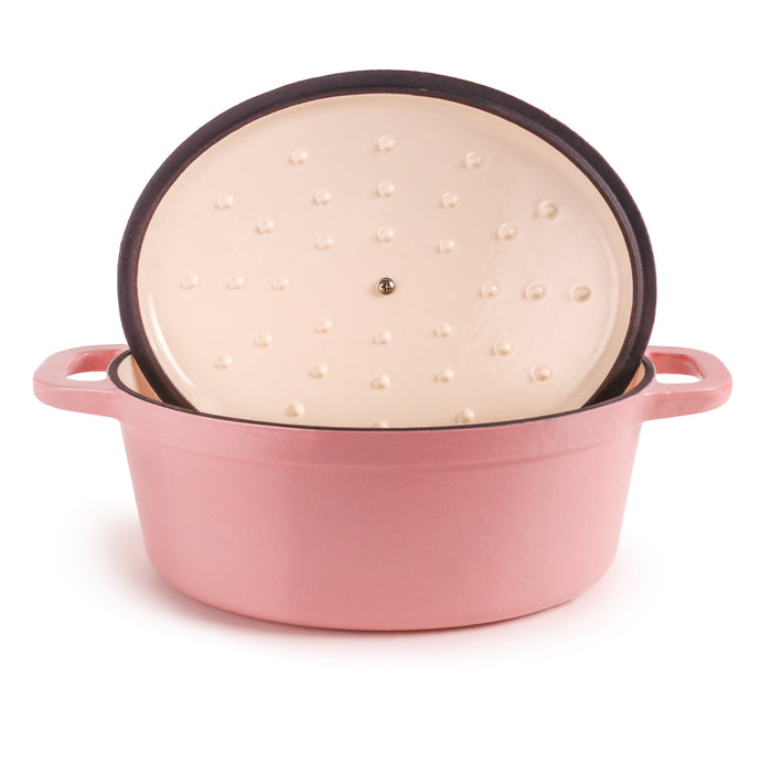 Image 3 of Shopberghoff Neo Cast Iron 5qt. Oval Dutch Oven 11.5" with Lid, Pink
