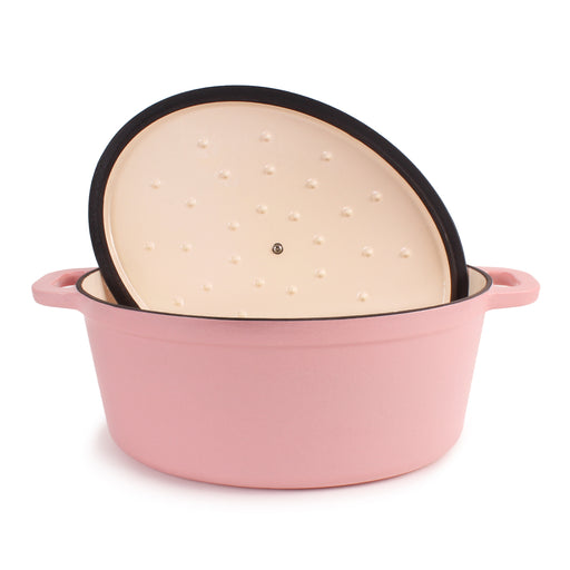 Image 2 of Shopberghoff Neo Cast Iron 8qt. Oval Dutch Oven 13" with Lid, Pink