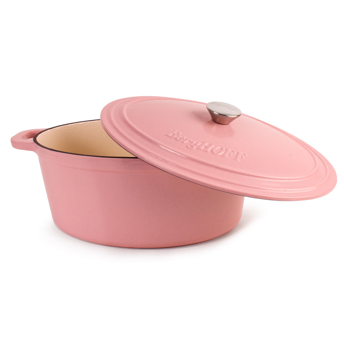 Image 3 of Shopberghoff Neo Cast Iron 8qt. Oval Dutch Oven 13" with Lid, Pink