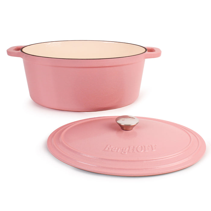 Image 4 of Shopberghoff Neo Cast Iron 8qt. Oval Dutch Oven 13" with Lid, Pink