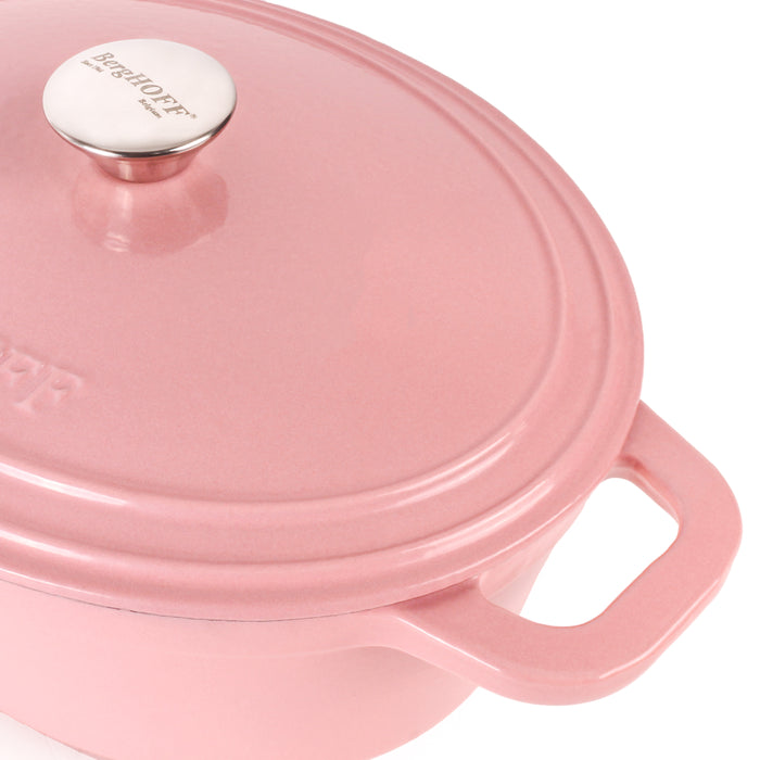 Image 5 of Shopberghoff Neo Cast Iron 8qt. Oval Dutch Oven 13" with Lid, Pink