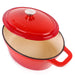 Image 2 of Shopberghoff Neo Cast Iron 8qt. Oval Dutch Oven 13" with Lid, Red