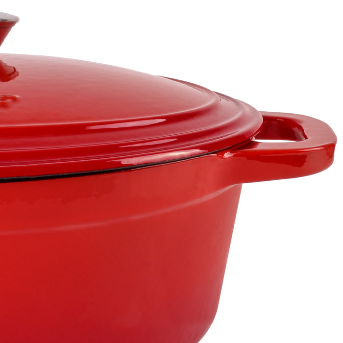 Image 4 of Shopberghoff Neo Cast Iron 5qt. Oval Dutch Oven 11.5" with Lid, Red