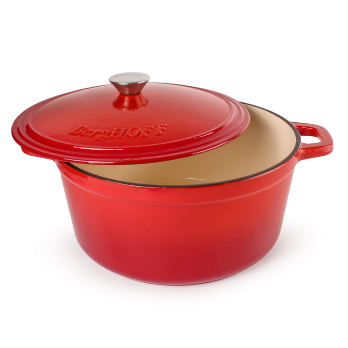 Image 3 of Shopberghoff Neo Cast Iron 7qt. Round Dutch Oven 11" with Lid, Red