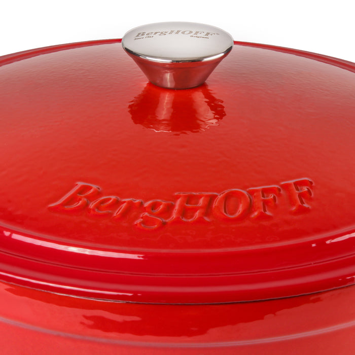 Image 6 of Shopberghoff Neo Cast Iron 7qt. Round Dutch Oven 11" with Lid, Red