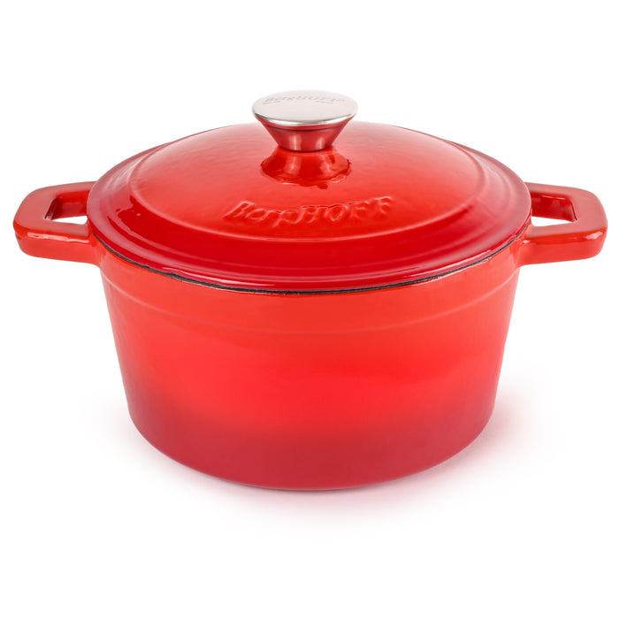 Image 1 of Shopberghoff Neo Cast Iron 3qt. Round Dutch Oven 8" with Lid, Red