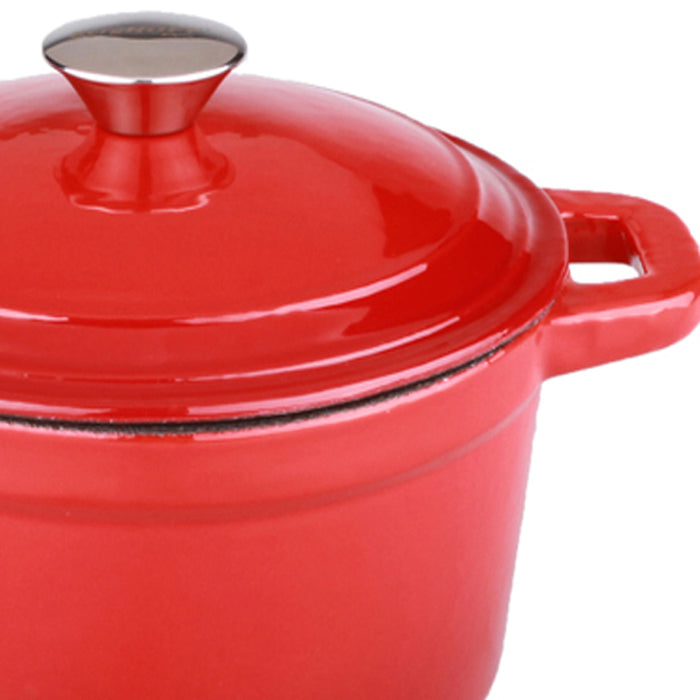 Image 4 of Shopberghoff Neo Cast Iron 3qt. Round Dutch Oven 8" with Lid, Red