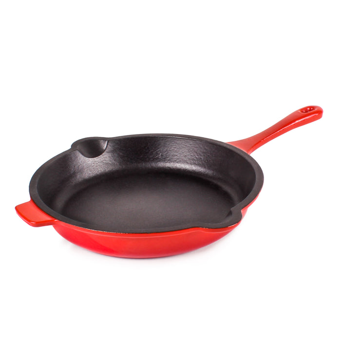 Image 1 of Shopberghoff Neo 10" Cast Iron Fry Pan, Red