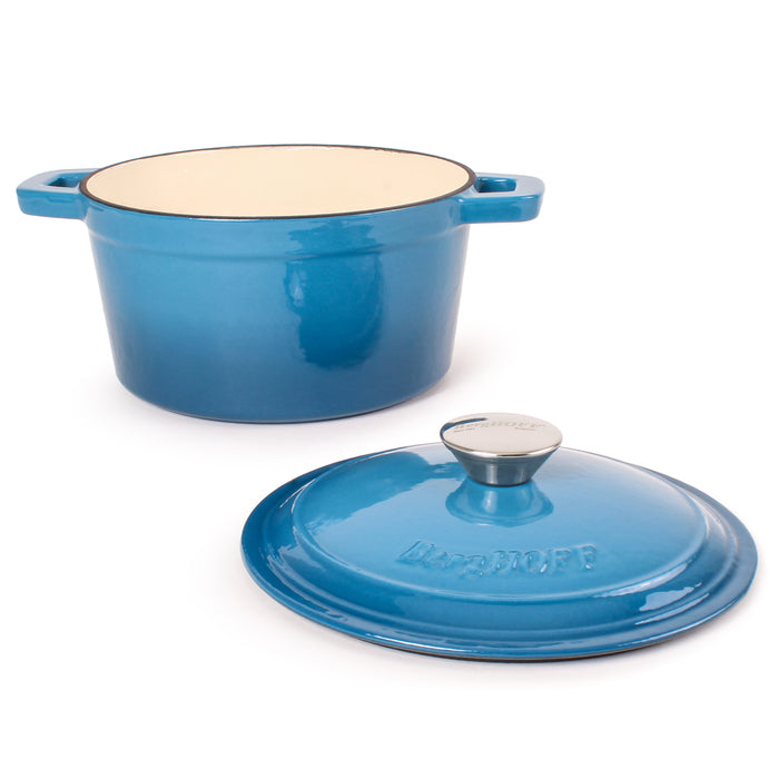 Image 4 of Shopberghoff Neo Cast Iron 3qt. Round Dutch Oven 8" with Lid, Blue