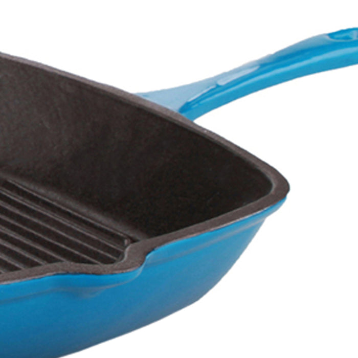 Image 6 of Shopberghoff Neo 11" Cast Iron Square Grill Pan, Blue