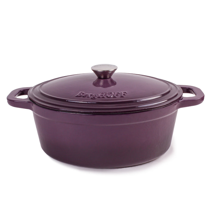 Image 1 of Shopberghoff Neo Cast Iron 8qt. Oval Dutch Oven 13" with Lid, Purple