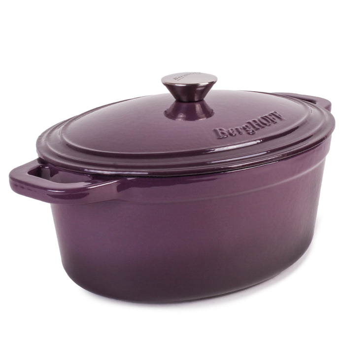 Image 6 of Shopberghoff Neo Cast Iron 8qt. Oval Dutch Oven 13" with Lid, Purple