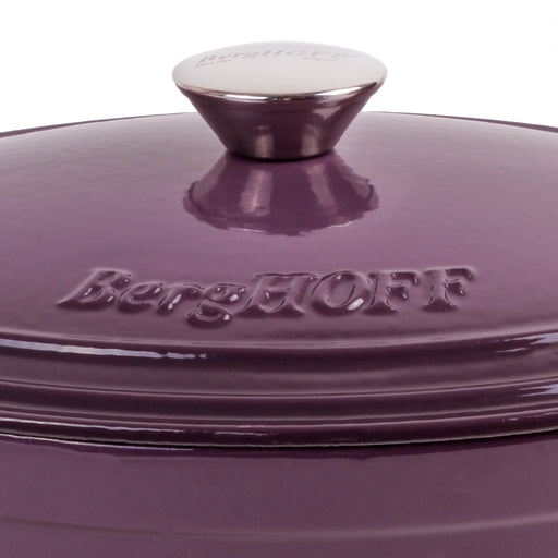 Image 2 of Shopberghoff Neo Cast Iron 5qt. Oval Dutch Oven 11.5" with Lid, Purple