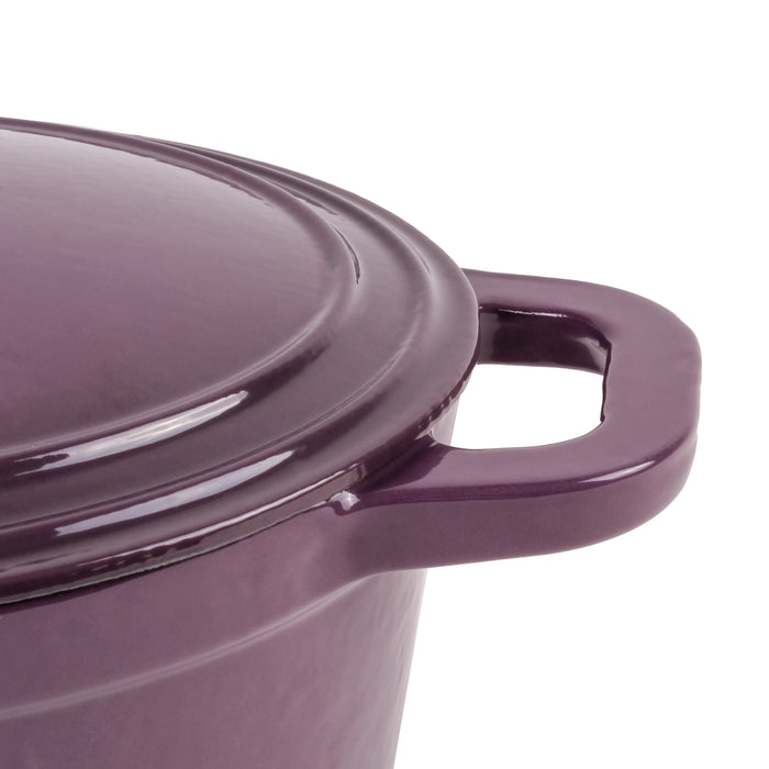 Image 4 of Shopberghoff Neo Cast Iron 5qt. Oval Dutch Oven 11.5" with Lid, Purple