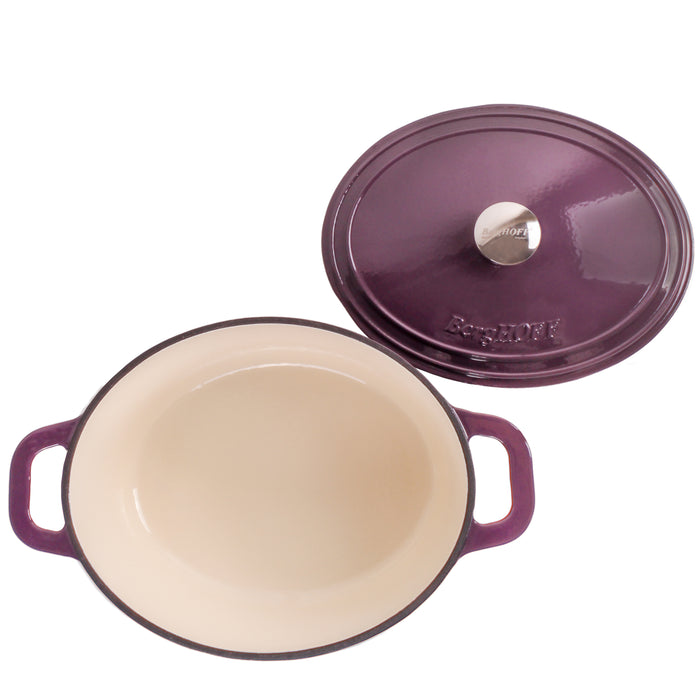 Image 5 of Shopberghoff Neo Cast Iron 5qt. Oval Dutch Oven 11.5" with Lid, Purple
