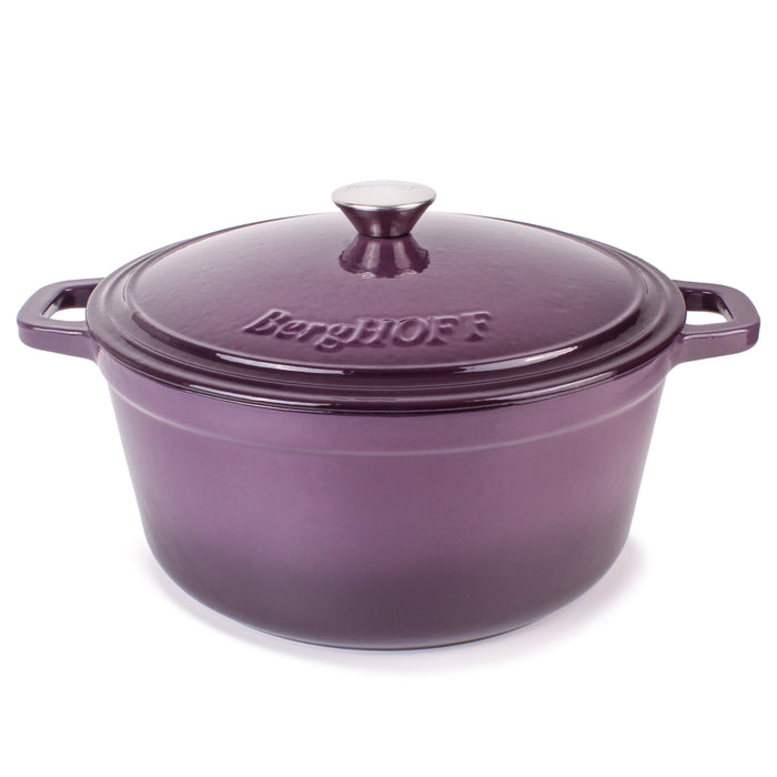 Image 1 of Shopberghoff Neo Cast Iron 7qt. Round Dutch Oven 11" with Lid, Purple