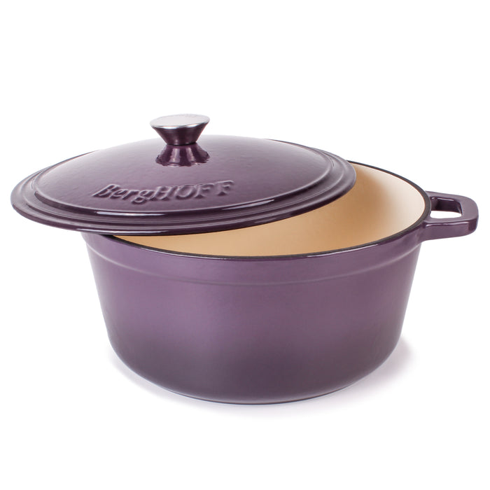 Image 2 of Shopberghoff Neo Cast Iron 7qt. Round Dutch Oven 11" with Lid, Purple