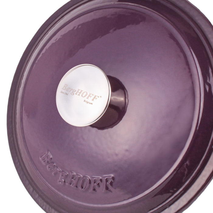 Image 6 of Shopberghoff Neo Cast Iron 7qt. Round Dutch Oven 11" with Lid, Purple