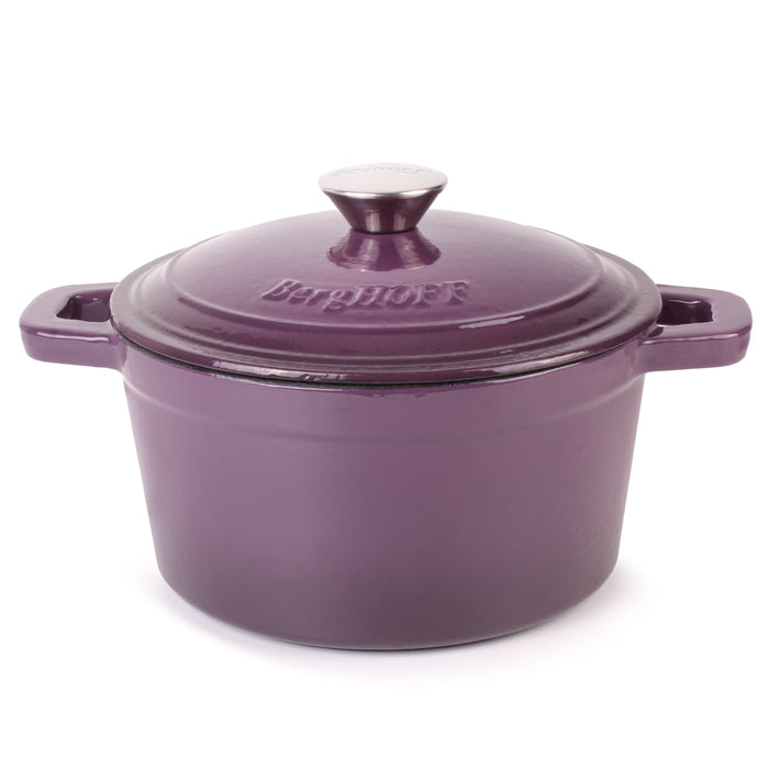 Image 1 of Shopberghoff Neo Cast Iron 3qt. Round Dutch Oven 8" with Lid, Purple
