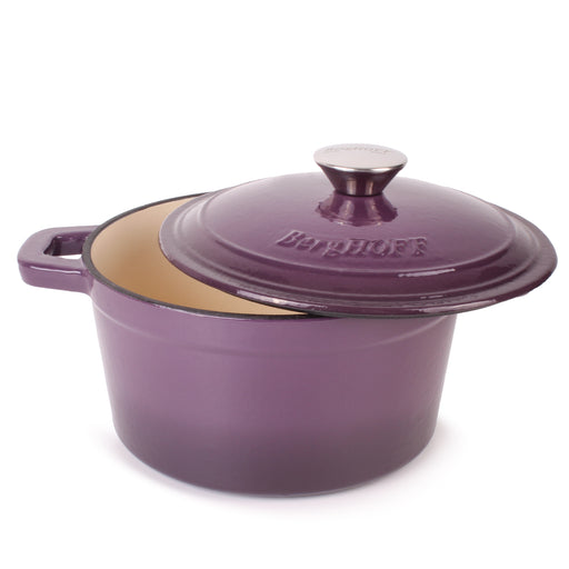 Image 2 of Shopberghoff Neo Cast Iron 3qt. Round Dutch Oven 8" with Lid, Purple