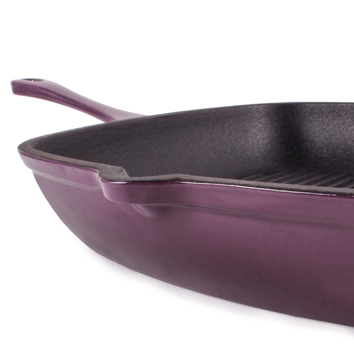 Image 4 of Shopberghoff Neo 11" Cast Iron Square Grill Pan, Purple